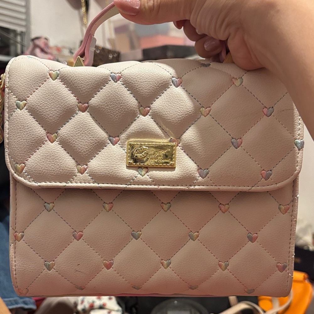 Pink Quilted Handbag